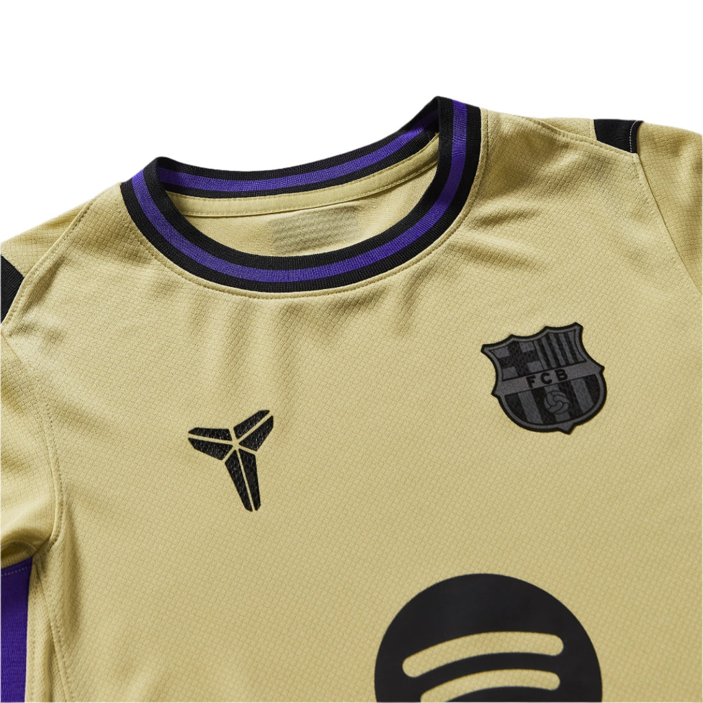 Nike Youth FC Barcelona Away Jersey 25/26 (Team Gold/Persian Violet/Black)