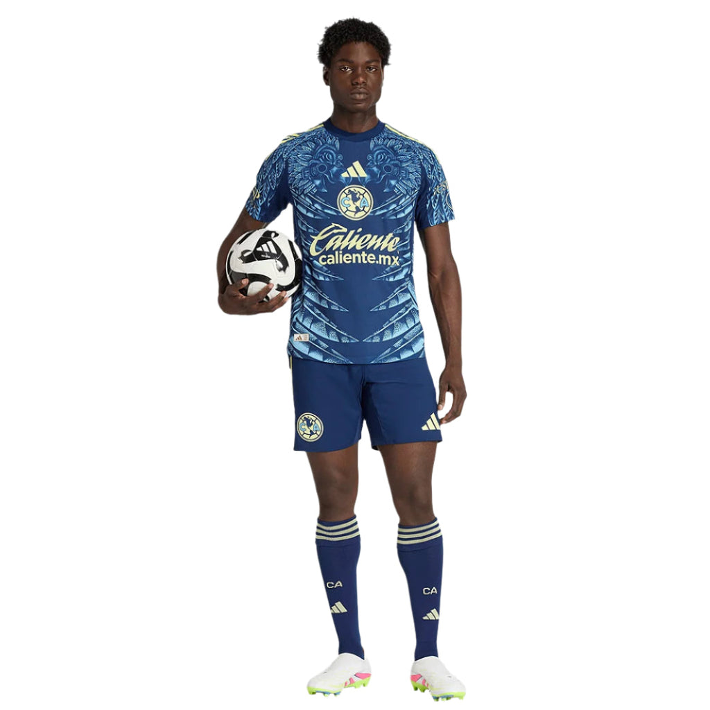 adidas S. Caceres Men's Club AmÃ©rica 25/26 Authentic Away Jersey (Blue)