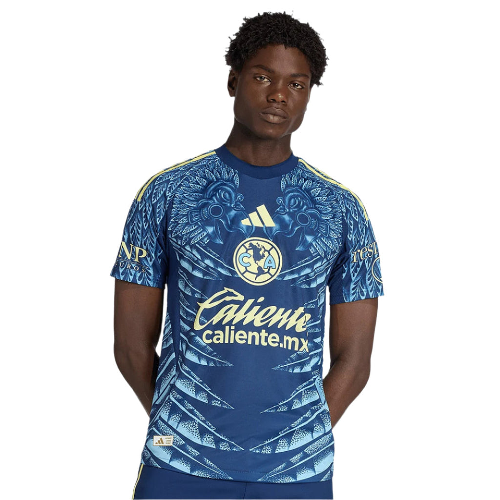 adidas Brian Rodriguez Men's Club AmÃ©rica 25/26 Authentic Away Jersey (Blue)