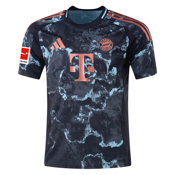 adidas Bayern Munich Arijon IbrahimoviÄ‡ Away Jersey w/ Bundesliga Patch 24/25 (Black/Copper/Blue)