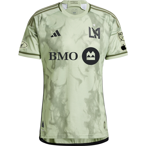 adidas LAFC Authentic JesÃºs Murillo Away Jersey w/ MLS + Apple TV + Ford Patches 24/25 (Magic Lime)