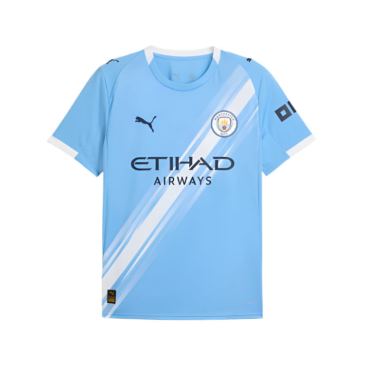Puma Scott Carson Manchester City Home Jersey 25/26 w/ EPL + Sponsor Patch (Team Light Blue/Puma White)