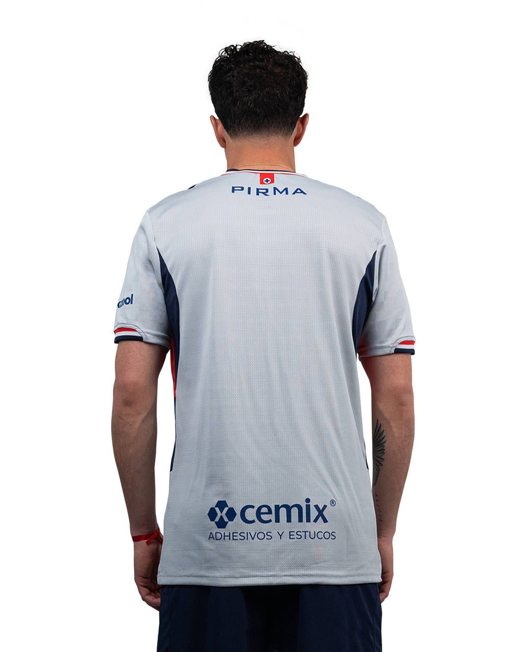 Pirma Men's Cruz Azul Away Jersey 25/26 w/ Champions 9 & LIGA BBVA Patches (Grey)