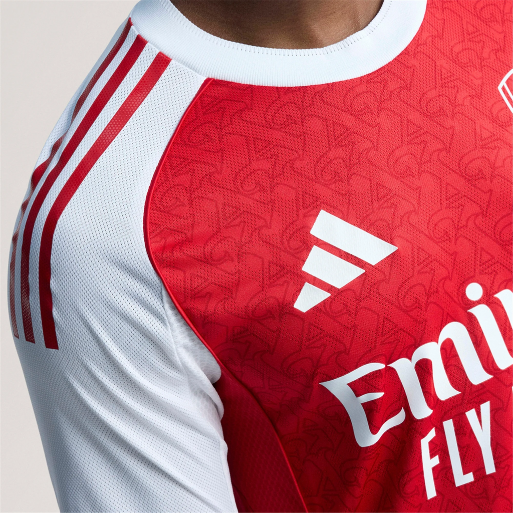 adidas Thomas Arsenal FC Authentic Home Jersey 25/26 w/ EPL Patch (Better Scarlet/White