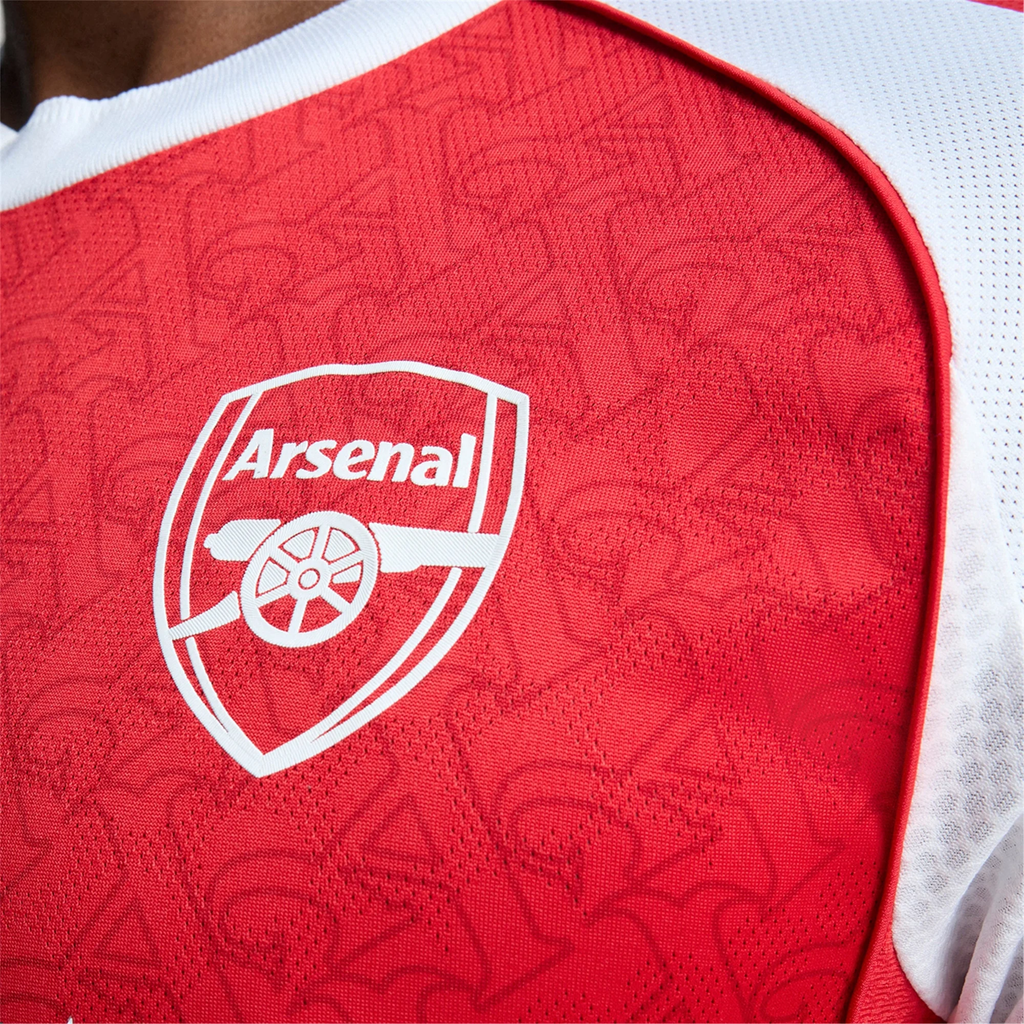 adidas Thomas Arsenal FC Authentic Home Jersey 25/26 w/ EPL Patch (Better Scarlet/White