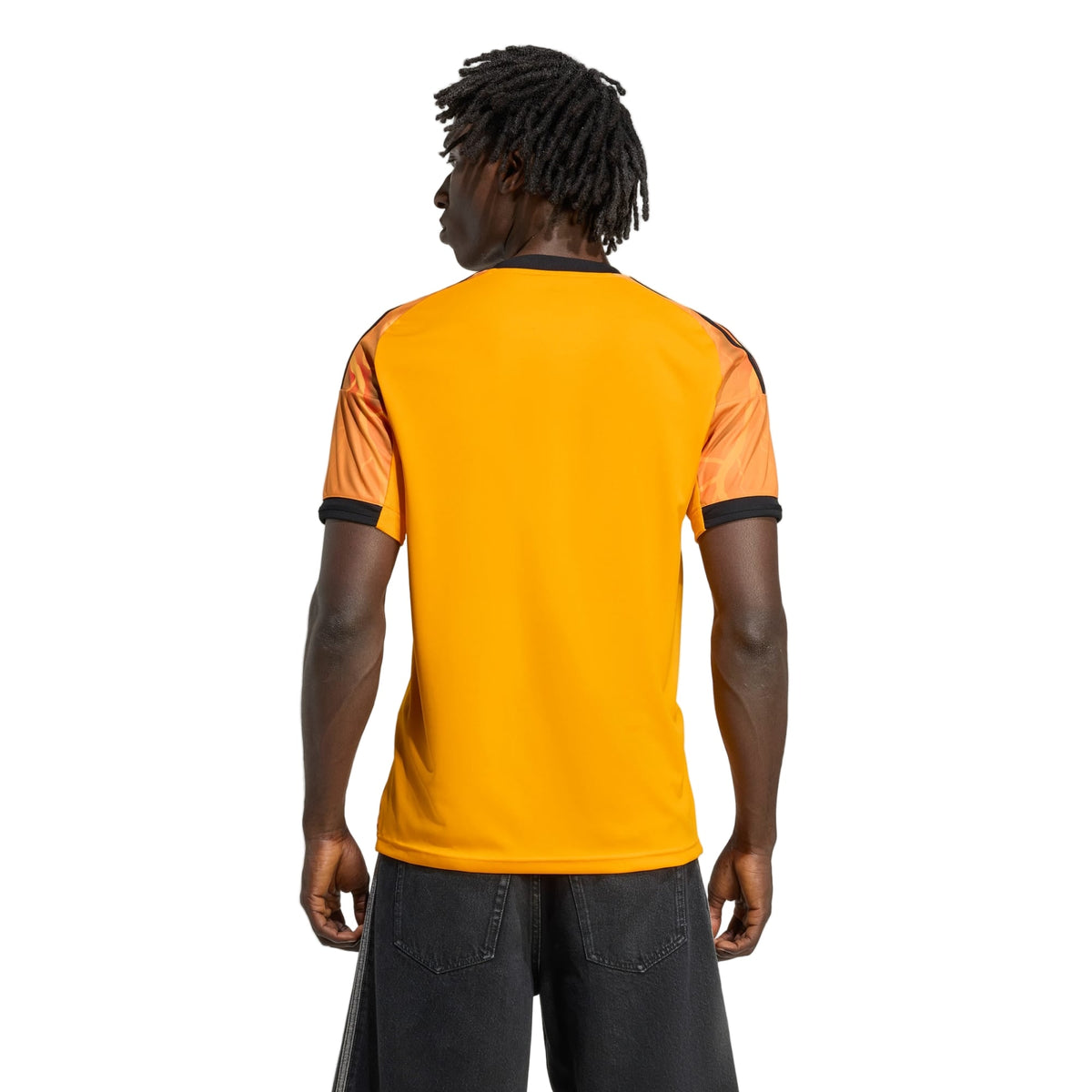 adidas Roma Away Jersey w/ Serie A Patch 25/26 (Orange/Black)