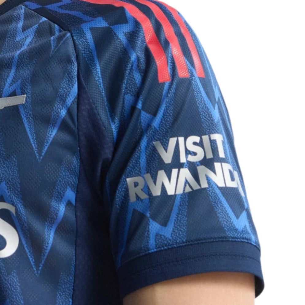 adidas Arsenal Authentic Gabriel Jesus Away Jersey w/ EPL + No Room For Racism 25/26 (Indigo/Silver)