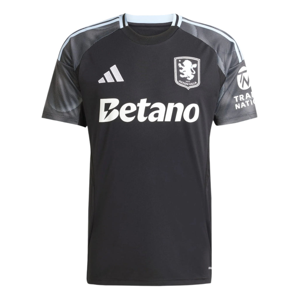 adidas Men's Aston Villa 25/26 Away Jersey (Black/Global Blue)