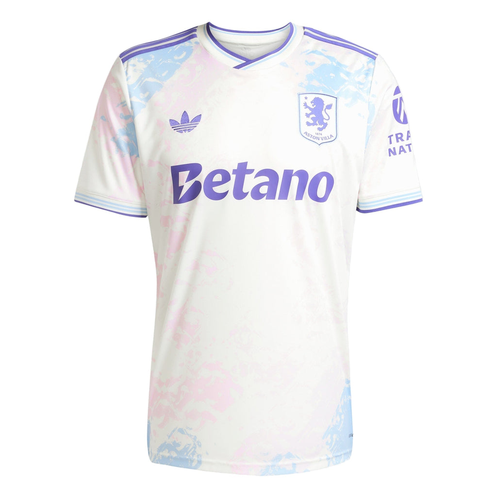 adidas Men's Aston Villa FC 25/26 Third Jersey (White)