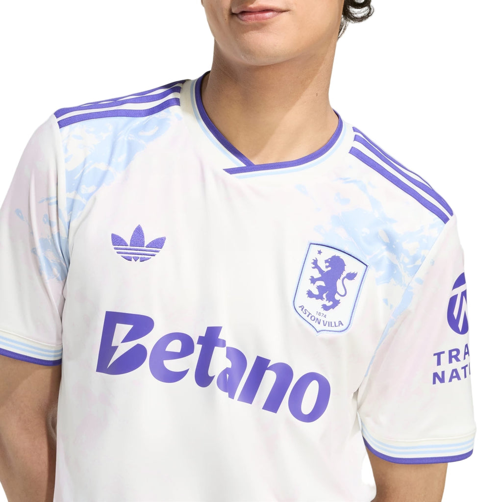 adidas Men's Aston Villa FC 25/26 Third Jersey (White)