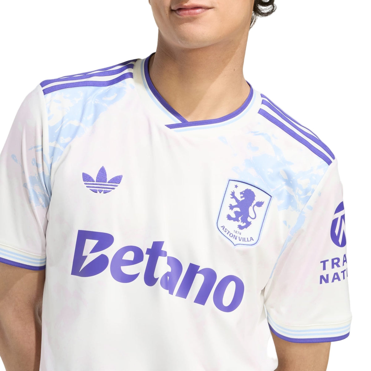 adidas Men's Aston Villa FC 25/26 Third Jersey (White)