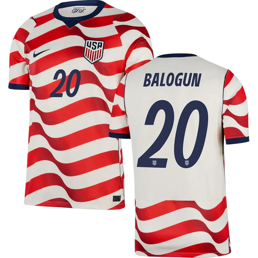 Men’s #20 Folarin Balogun 2026 World Cup Jersey