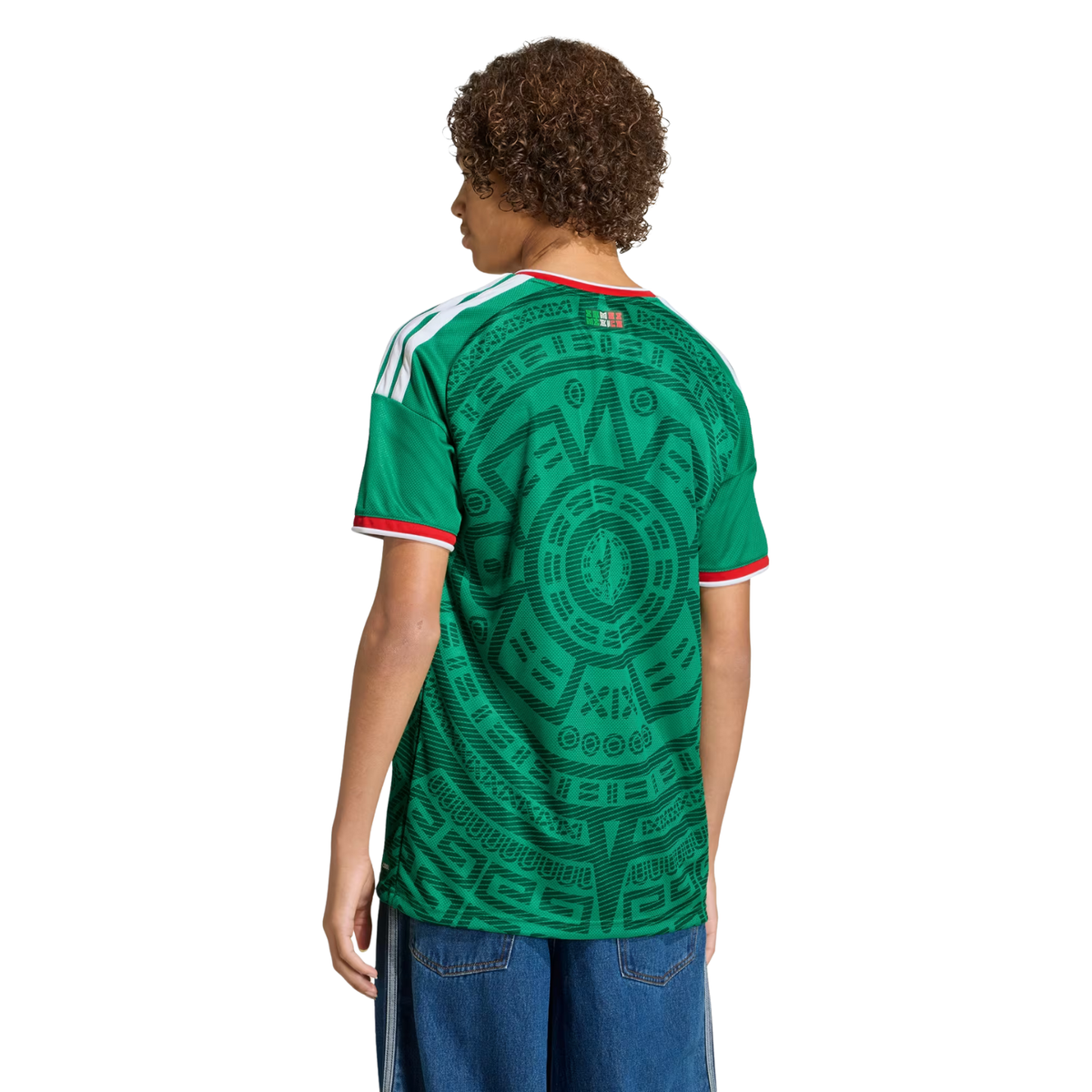 adidas Youth C. Montes Mexico 2026 Home World Cup Jersey (Bold Green)
