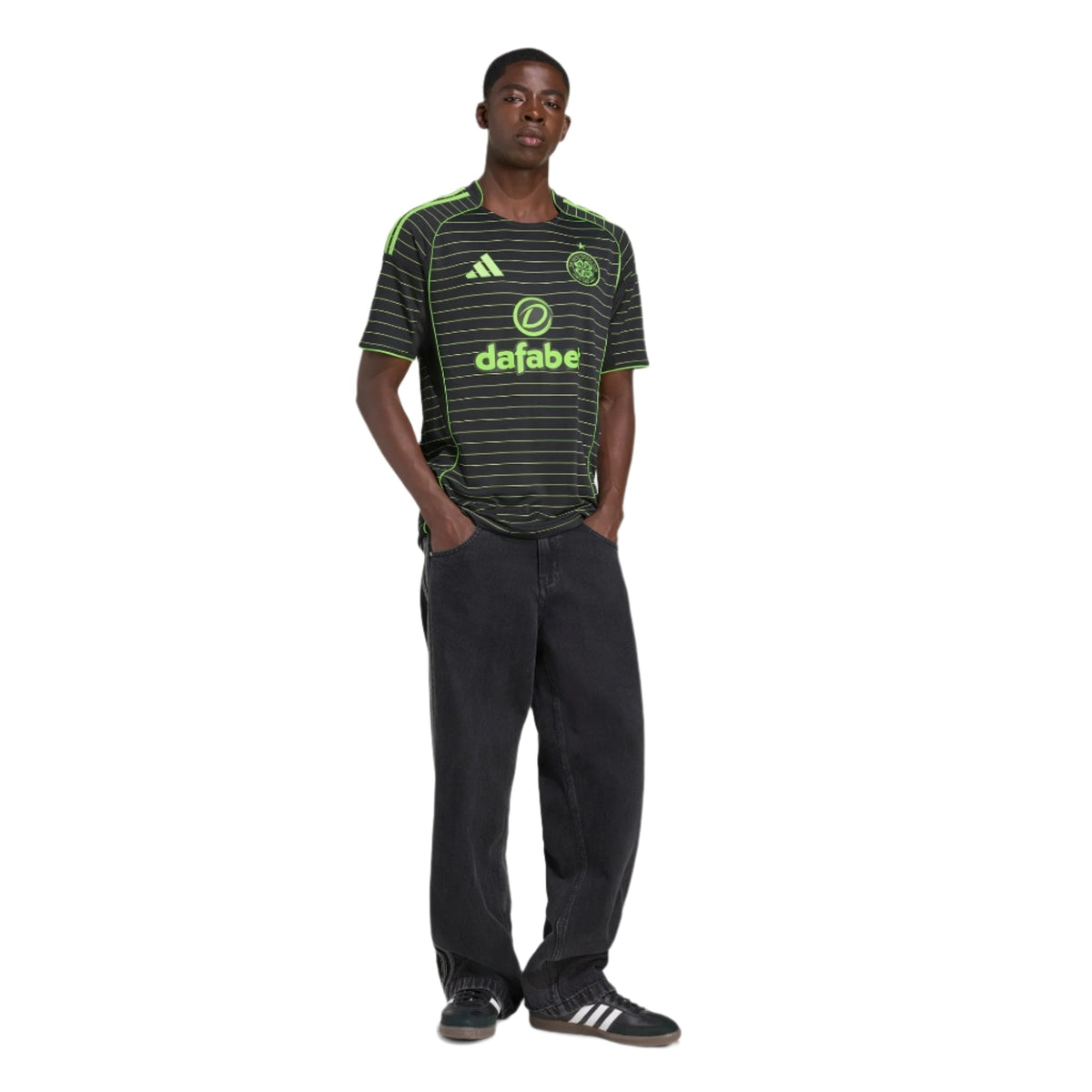 adidas Men's Celtic Away Jersey 25/26 (Black)