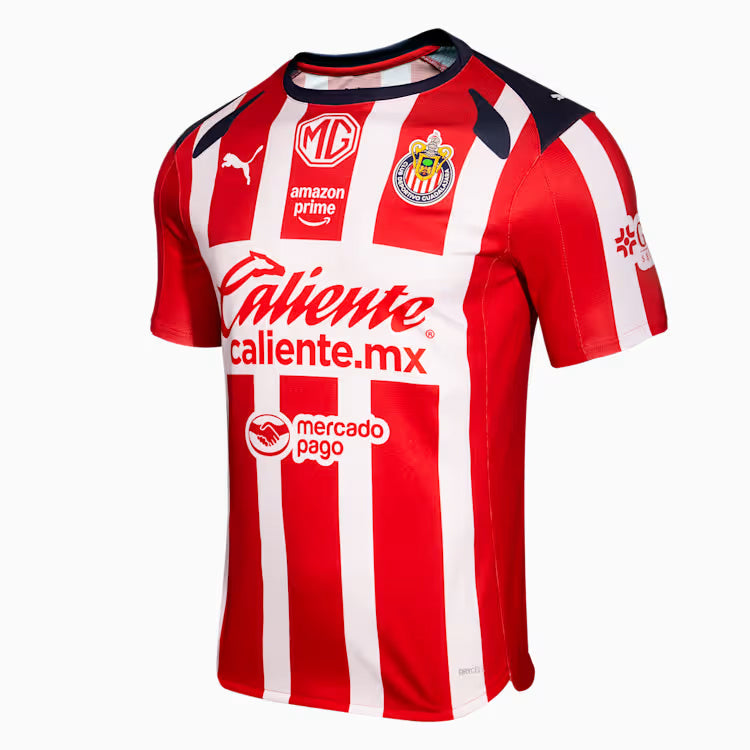 Puma Richard Ledezma Men's Chivas De Guadalajara Home Jersey 25/26 (Puma Red/White)
