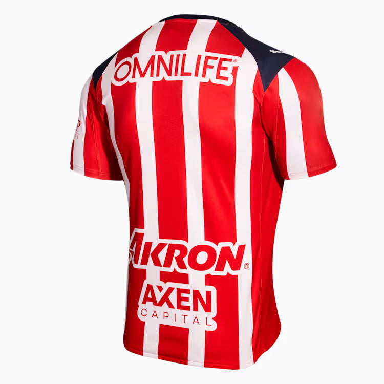 Puma Men's Chivas De Guadalajara Home Jersey 25/26 (Puma Red/White)