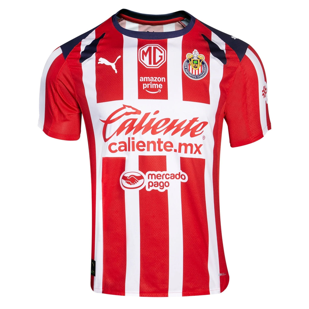 Puma Chicharito Javier Hernandez Men's Chivas De Guadalajara Home Jersey 25/26 (Puma Red/White)