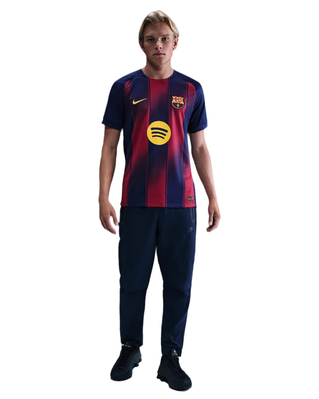 Nike Christensen FC Barcelona Home Jersey 25/26 w/ Champions League Patches (Deep Royal Blue/Midwest Gold)