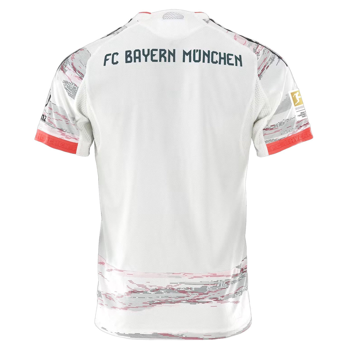 adidas Minjae Authentic Away Jersey 25/26 w/ Sponsor + Meister Bundesliga Patch (White/Red)