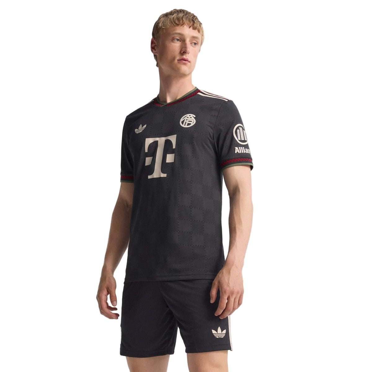 adidas Men's Bayern Munich 25/26 Authentic Third Jersey (Black/Olive Green)