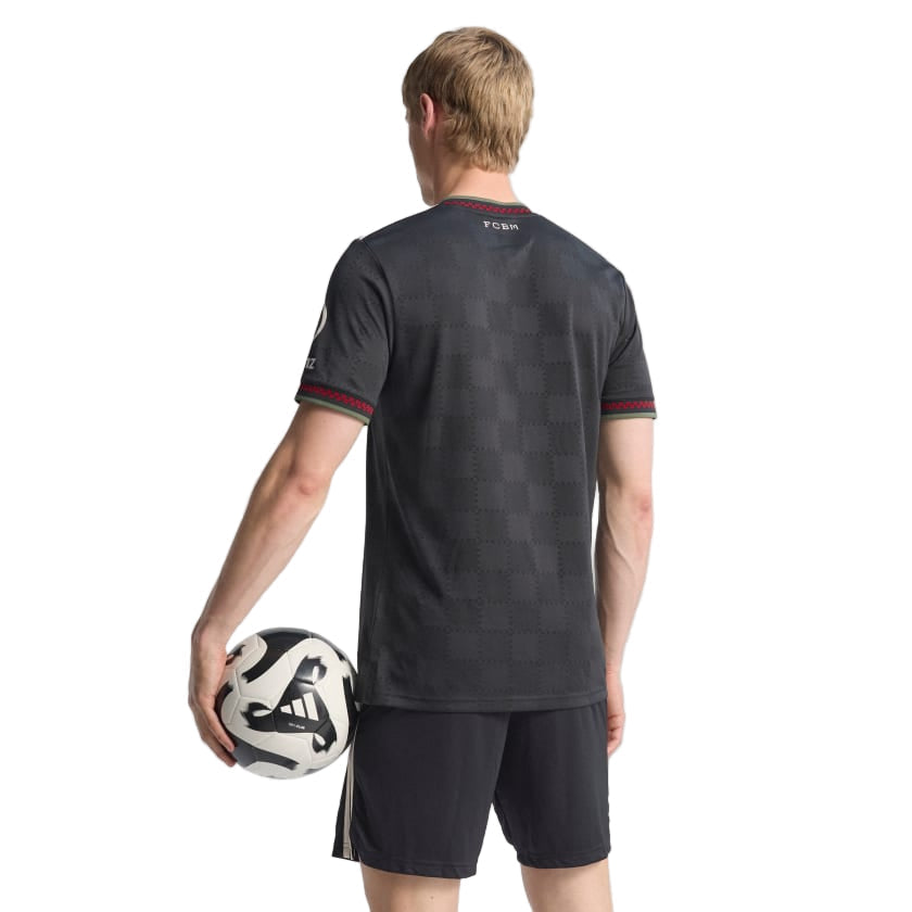 adidas Men's Bayern Munich 25/26 Authentic Third Jersey (Black/Olive Green)