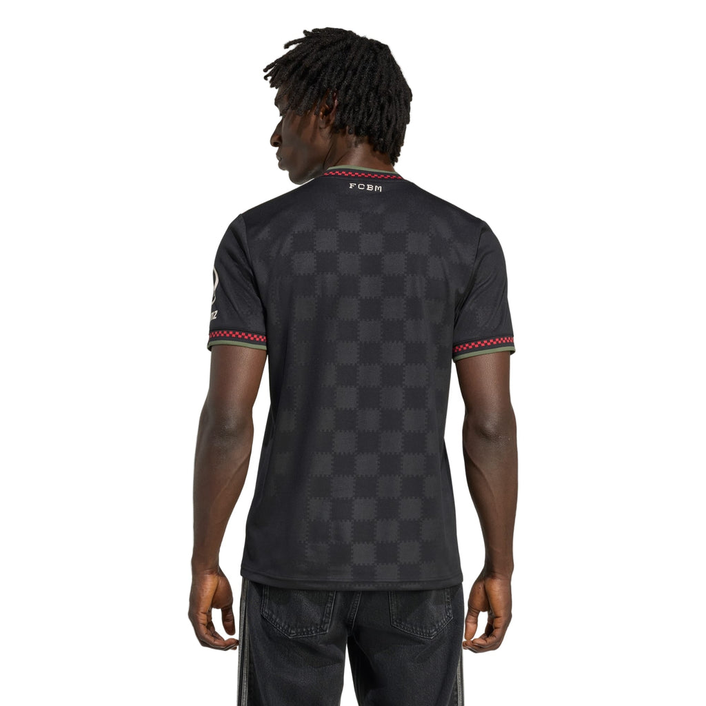 adidas Bayern Munich Harry Kane Third Jersey w/ Champions League Patches 25/26 (Black/Olive Green)