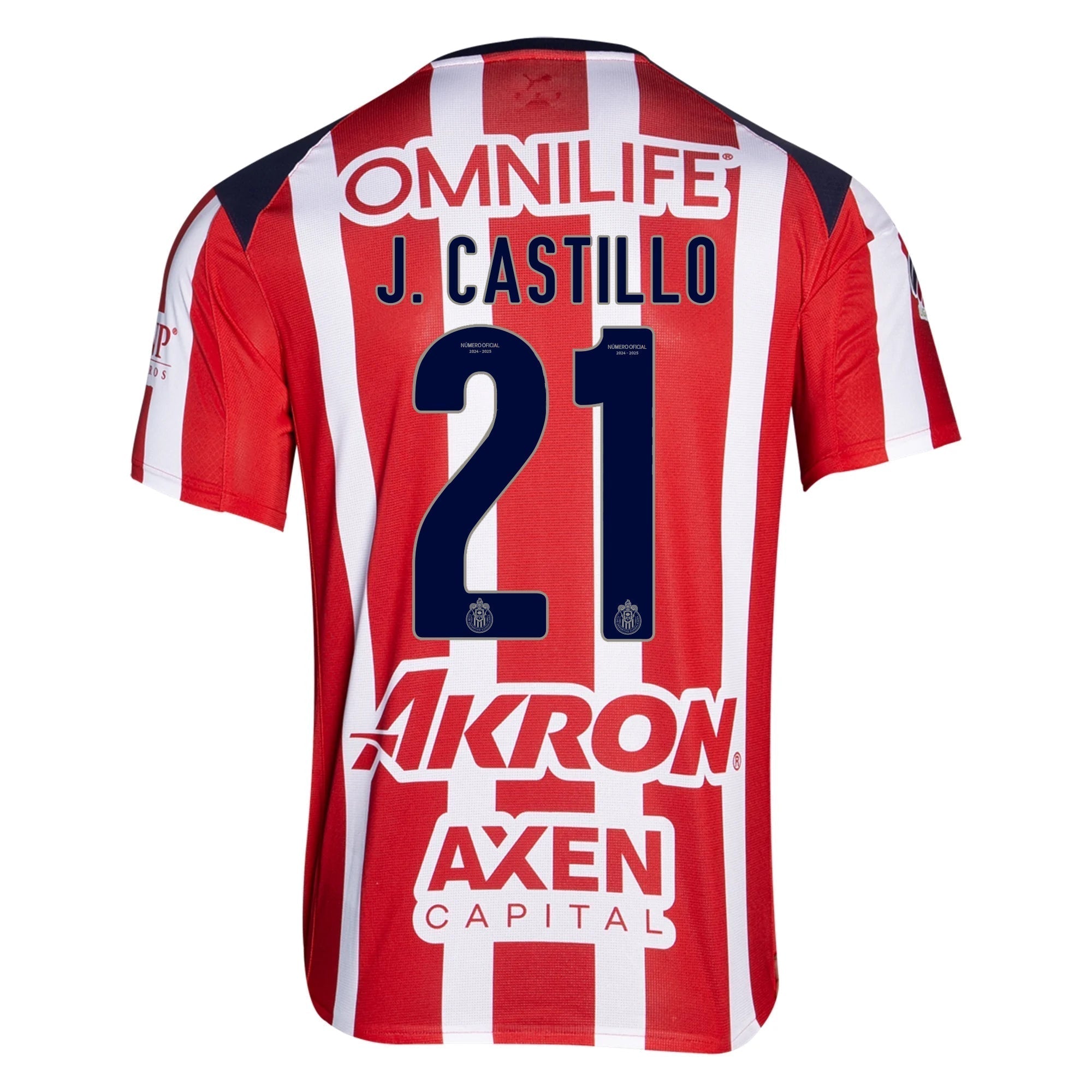 Puma Jose Castillo Men's Chivas De Guadalajara Home Jersey 25/26 (Puma Red/White)