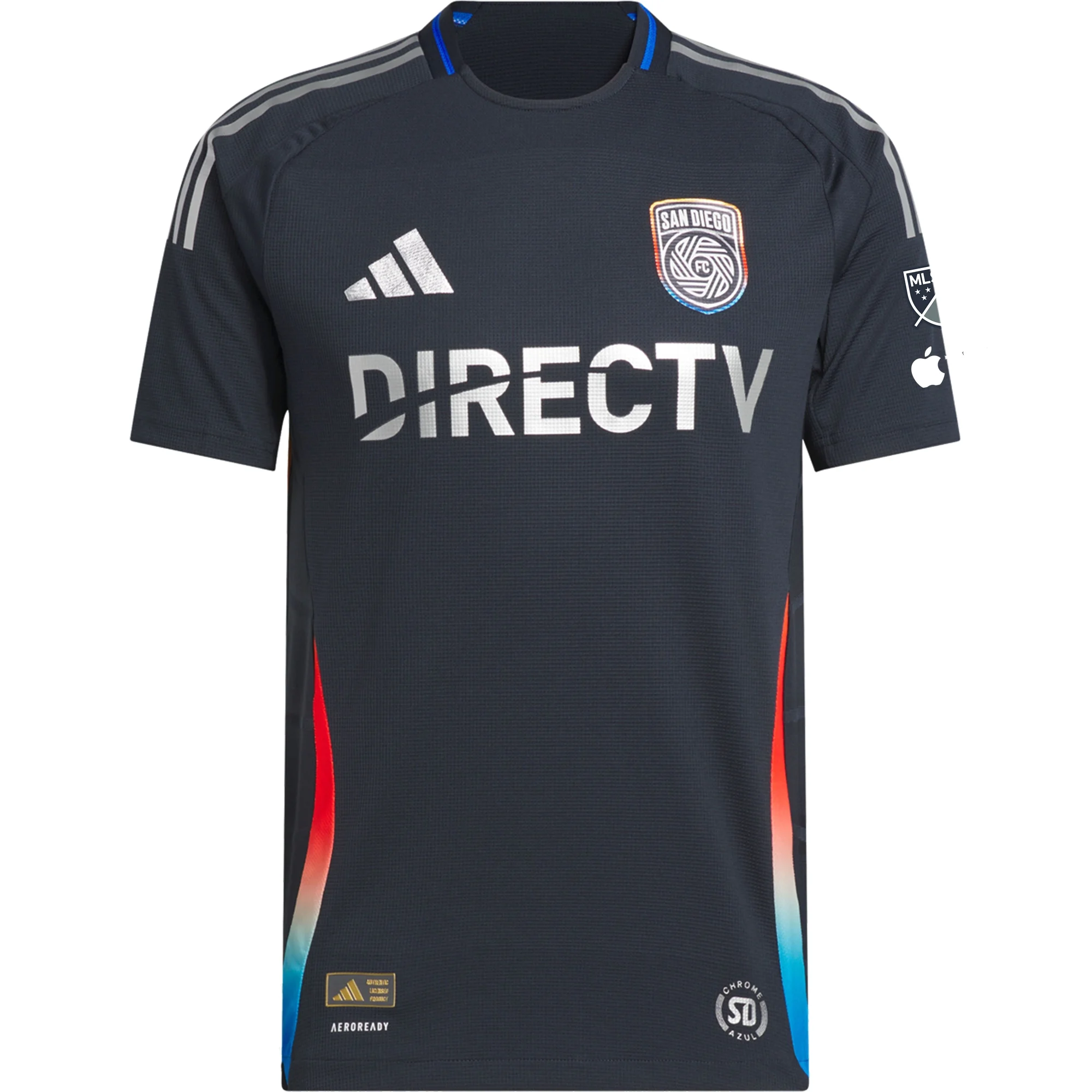 adidas Hirving Lozano San Diego FC Authentic Home Jersey w/ MLS + Apple TV Patches 25/26 (Night Navy)