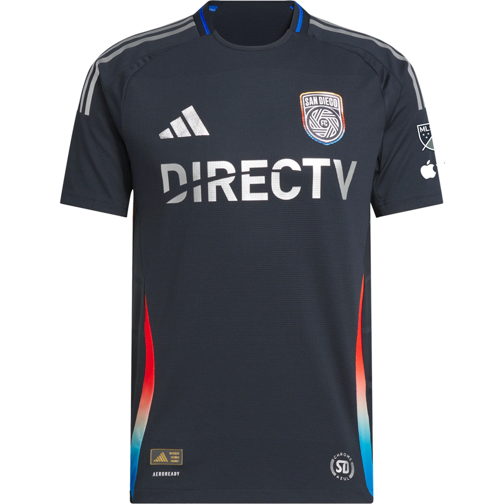 adidas Jasper LÃ¶ffelsend San Diego FC Authentic Home Jersey w/ MLS + Apple TV Patches 25/26 (Night Navy)