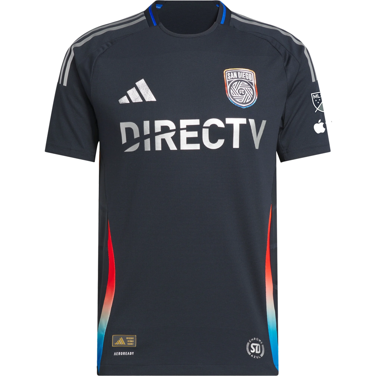 adidas Marcus Ingvartsen San Diego FC Authentic Home Jersey w/ MLS + Apple TV Patches 25/26 (Night Navy)