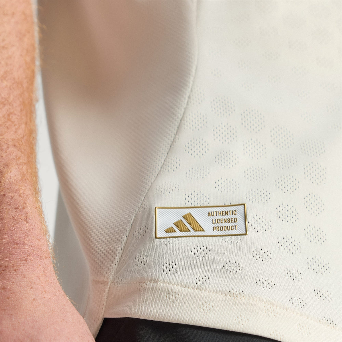 adidas Men's Liverpool Authentic Ryan Gravenberch Away Jersey w/ Champions League Patches 25/26 (Wonder White)