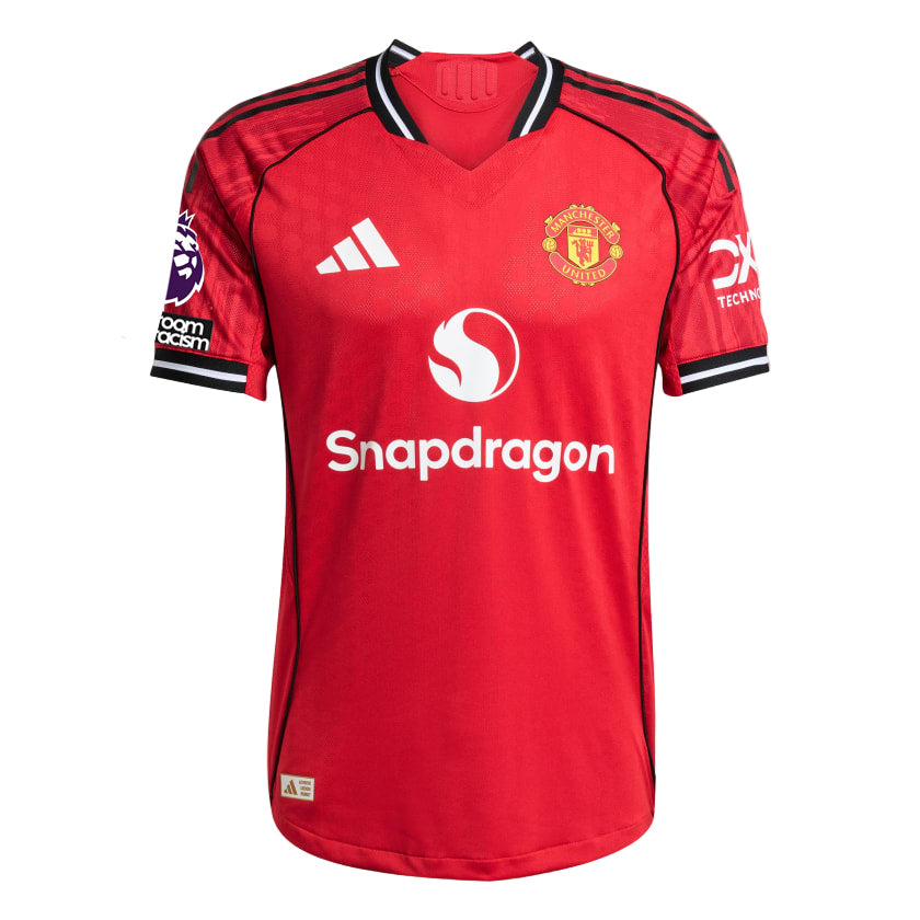 adidas Amad Men's Manchester United Authentic Home Jersey 25/26 w/ NRFR + EPL Patch (Red)