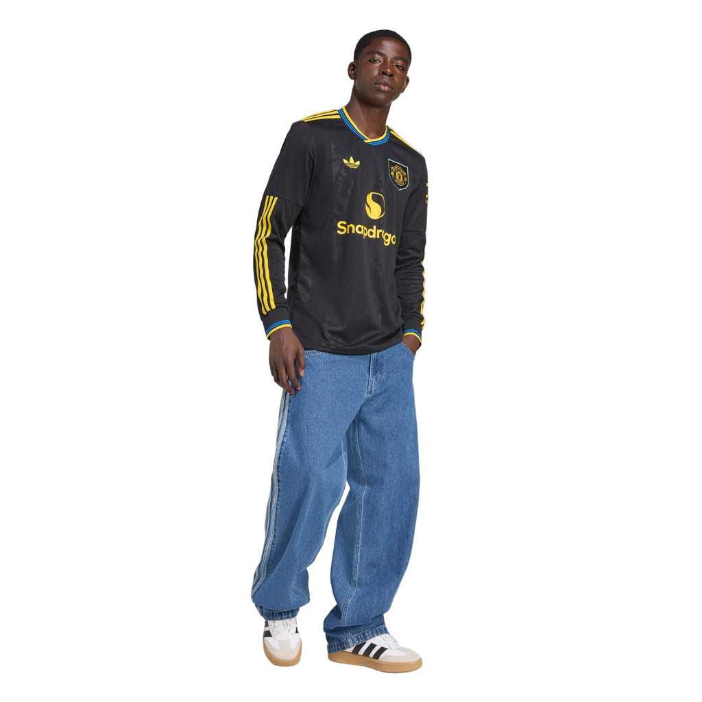adidas Manchester United Long Sleeve Third Jersey 25/26 (Black)