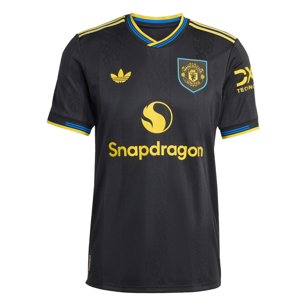 adidas Men's Manchester United Authentic Third Jersey 25/26 (Black)