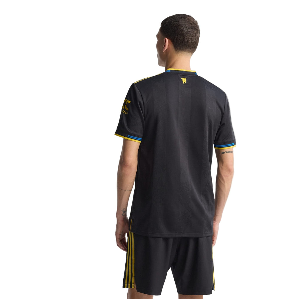 adidas Men's Manchester United Authentic Third Jersey 25/26 (Black)