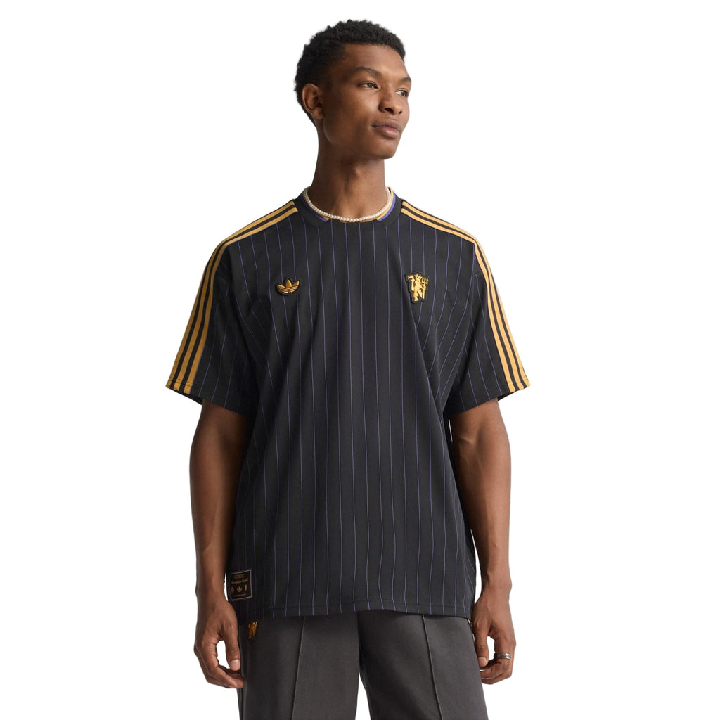 adidas Men's Manchester United 25/26 Icon Jersey (Black)