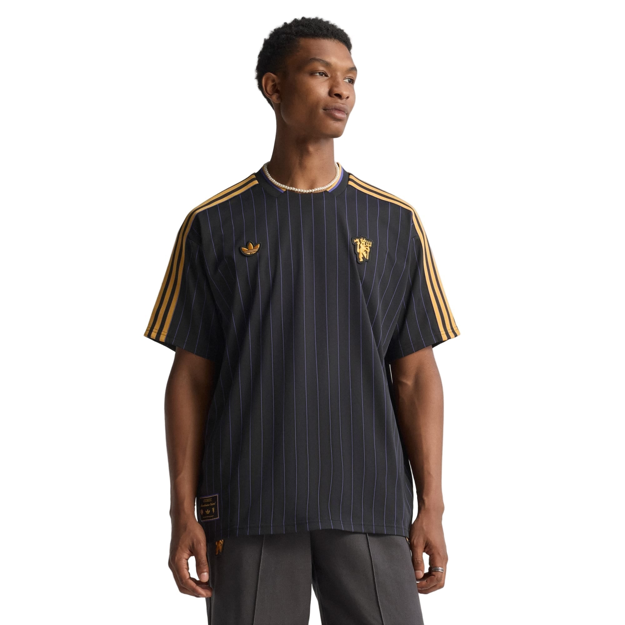 adidas Men's Manchester United 25/26 Icon Jersey (Black)