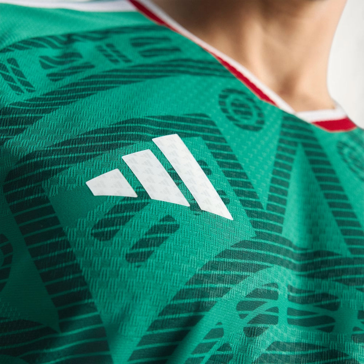 adidas Men's C. Huerta Mexico Authentic Home 2026 World Cup Jersey (Bold Green)