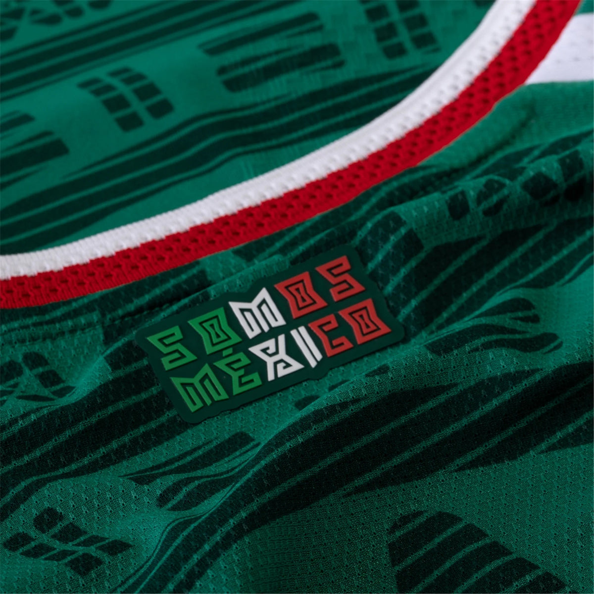 adidas Men's J. Vasquez Mexico Authentic Home 2026 World Cup Jersey (Bold Green)