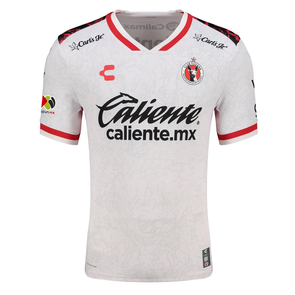 Charly Rafael Fernandez Inzunza Men's Xolos De Tijuana Away Jersey 25/26 w/ BBVA MX Patch (White)