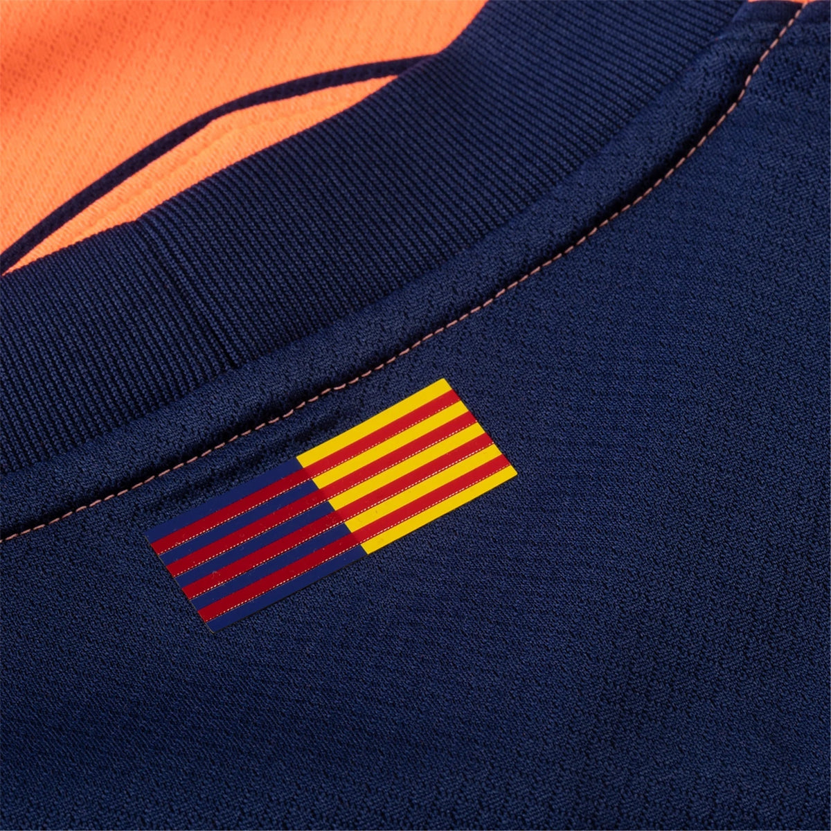Nike Men's FC Barcelona T90 Third Jersey 25/26 (Bright Mango/Midnight Navy)