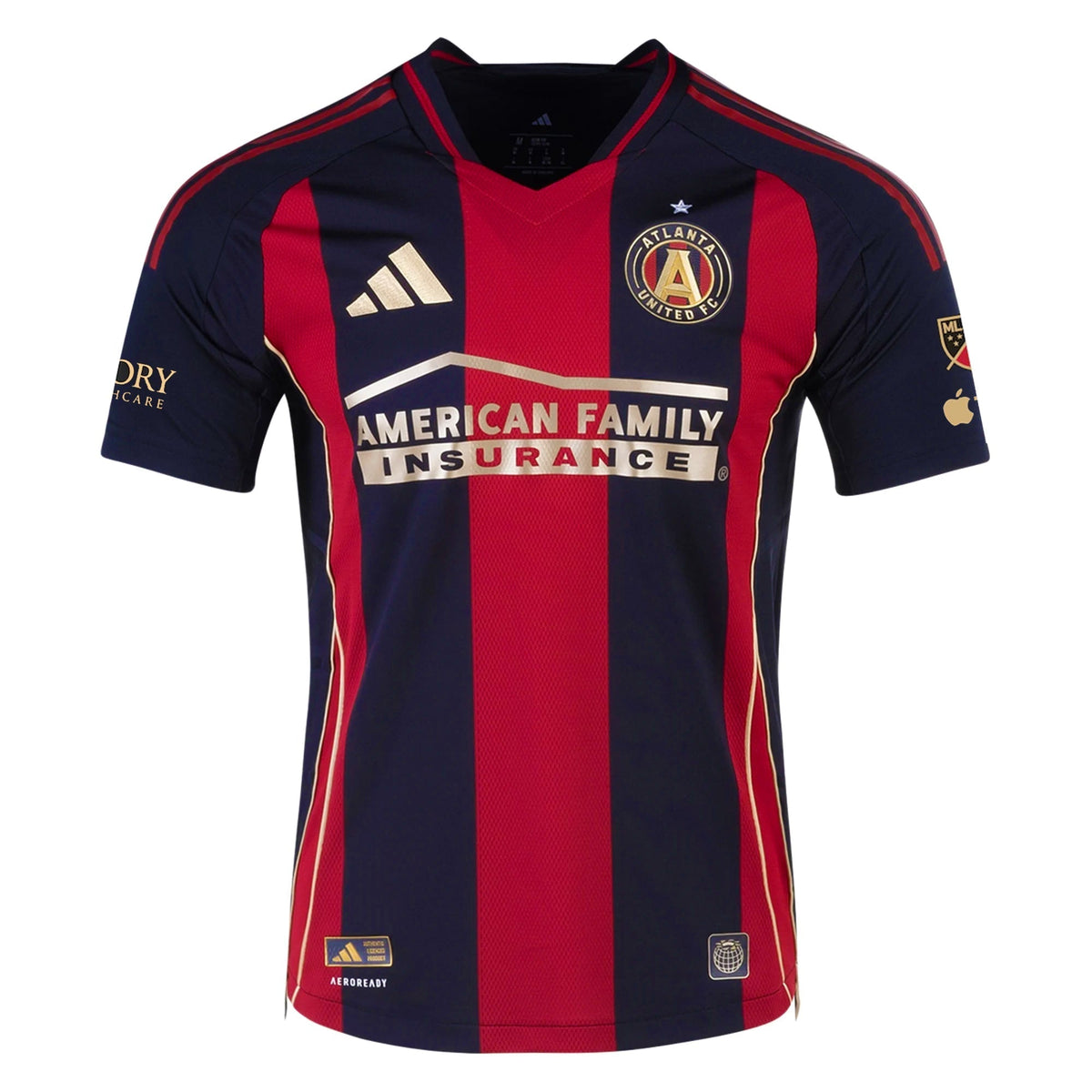 adidas Adyn Torres Atlanta United Authentic Home Jersey w/ MLS Patches 25/26 (Red/Black)