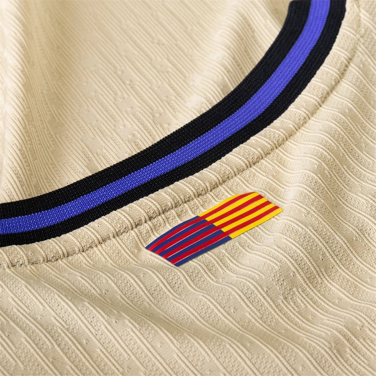 Nike Dani Olmo Men's FC Barcelona Authentic Away Jersey w/ Champions League Patches (Team Gold/Persian Violet/Black)