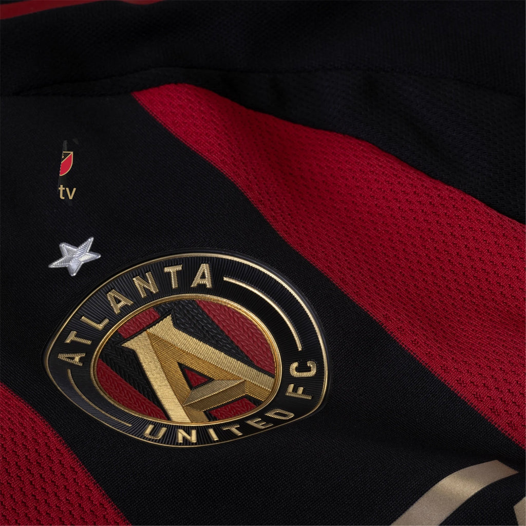 adidas Stian Gregersen Atlanta United Authentic Home Jersey w/ MLS Patches 25/26 (Red/Black)