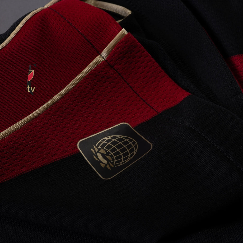 adidas Jayden Hibbert Atlanta United Authentic Home Jersey w/ MLS Patches 25/26 (Red/Black)
