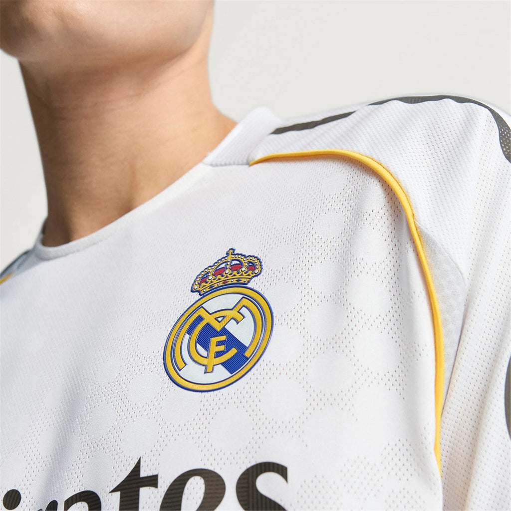adidas Real Madrid Authentic Home Jersey 25/26 w/ Champions League Patches (White)