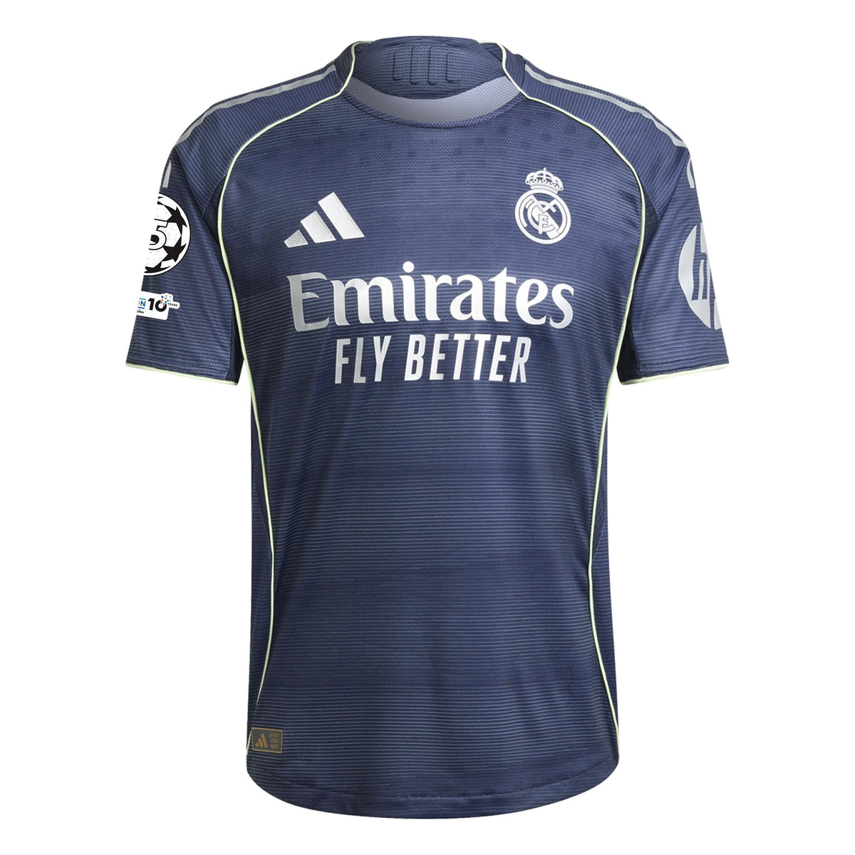 adidas Rodrygo Real Madrid Authentic Away Jersey 25/26 w/ Champions League Patches (Legend Ink