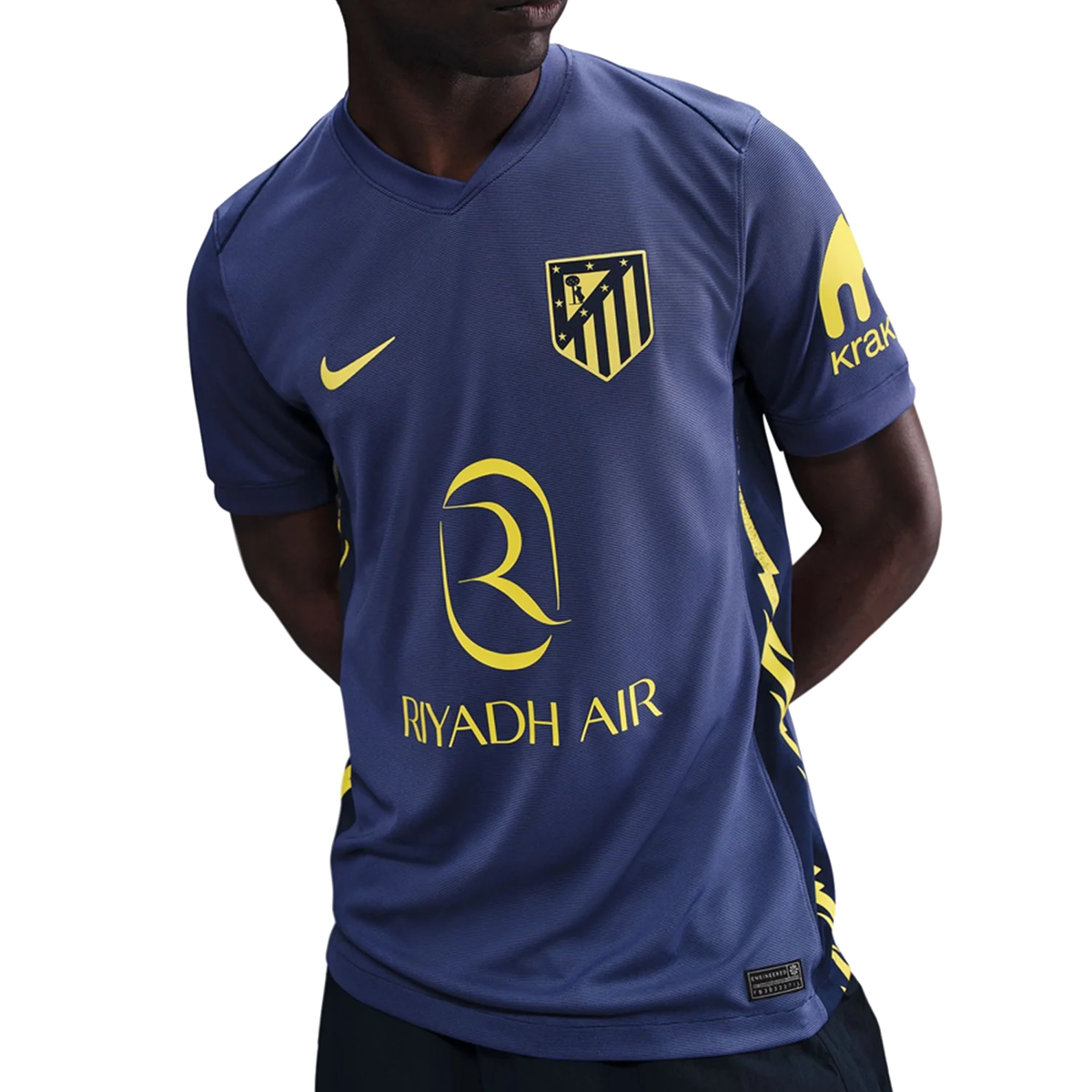 Nike AtlÃ©tico Madrid Away Jersey w/ La Liga Patch 25/26 (Binary Blue/Vibrant Yellow)