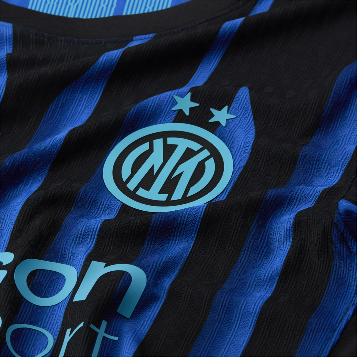 Nike Inter Milan Authentic Home Jersey w/ Serie A Patch 25/26 (Lyon Blue/Black/Chlorine Blue)