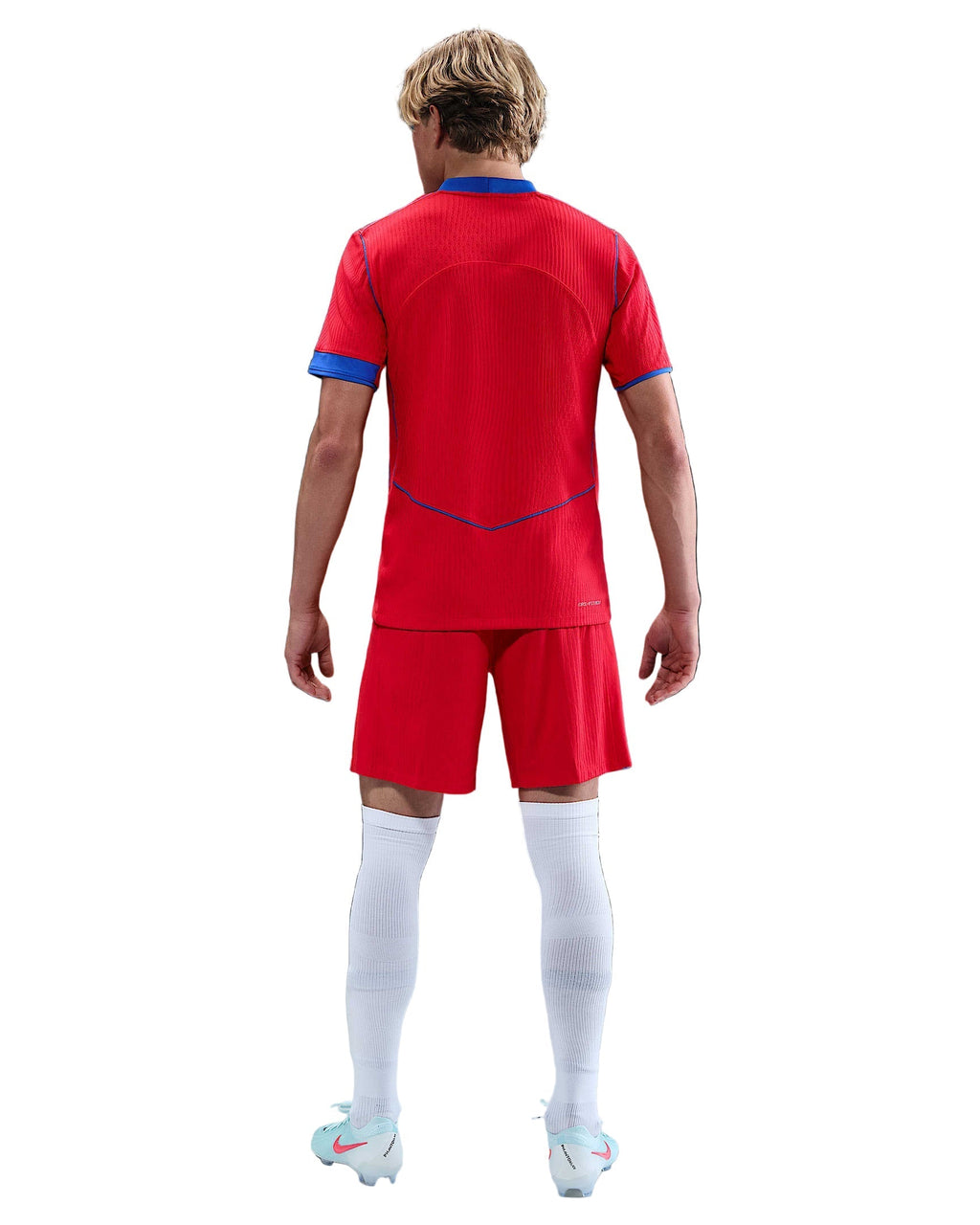 Nike Men's Paris Saint-Germain Authentic Khvicha Kvaratskhelia Third Jersey w/ Champions League Patches 25/26 (Sport Red/Hyper Royal)